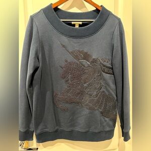Burberry crewneck sweatshirt Equestrian Knight Design (EKD) emblem In navy/XS